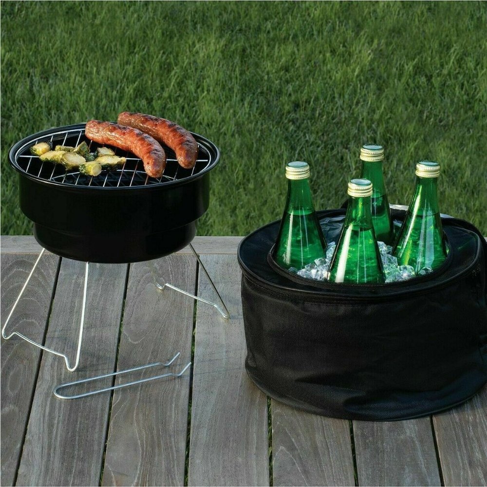 Studio Mercantile Travel Cool-Cook Grill & Cooler Combo Outdoor Cooking for BBQ - Picture 8 of 9